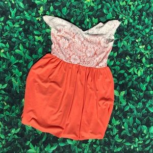 Orange and White dress!
